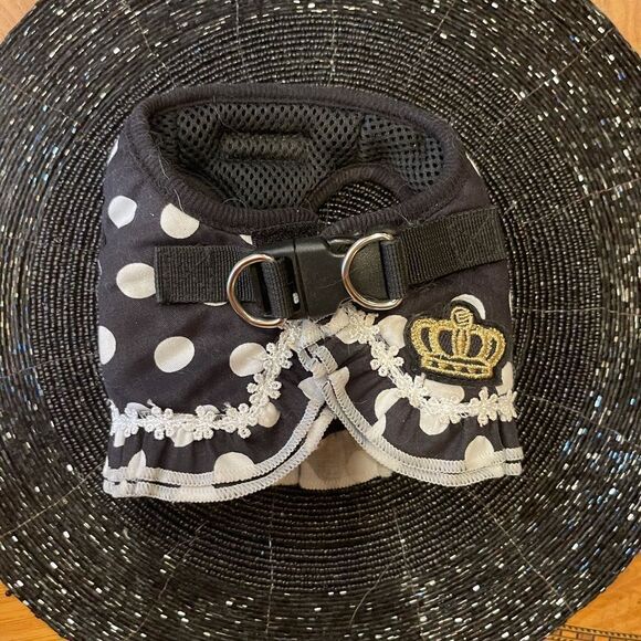 PRECIOUS POLKA Dot Ruffle Puppy Harness! - Picture 12 of 13